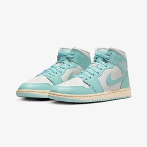 JORDAN | AIR JORDAN 1 MID { SAIL/LIGHT DEW-MUSLIN