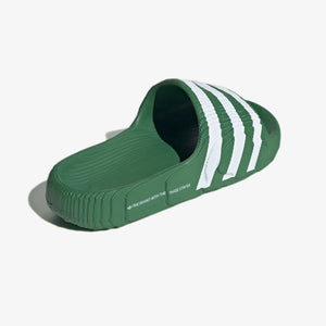 ADIDAS ORIGINALS | ADILETTE 22 { PRELOVED GREEN/CLOUD WITE/CLOUD WHITE