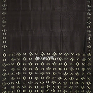 Black Pasapalli Theme Odisha Ikat Designer Silk Saree