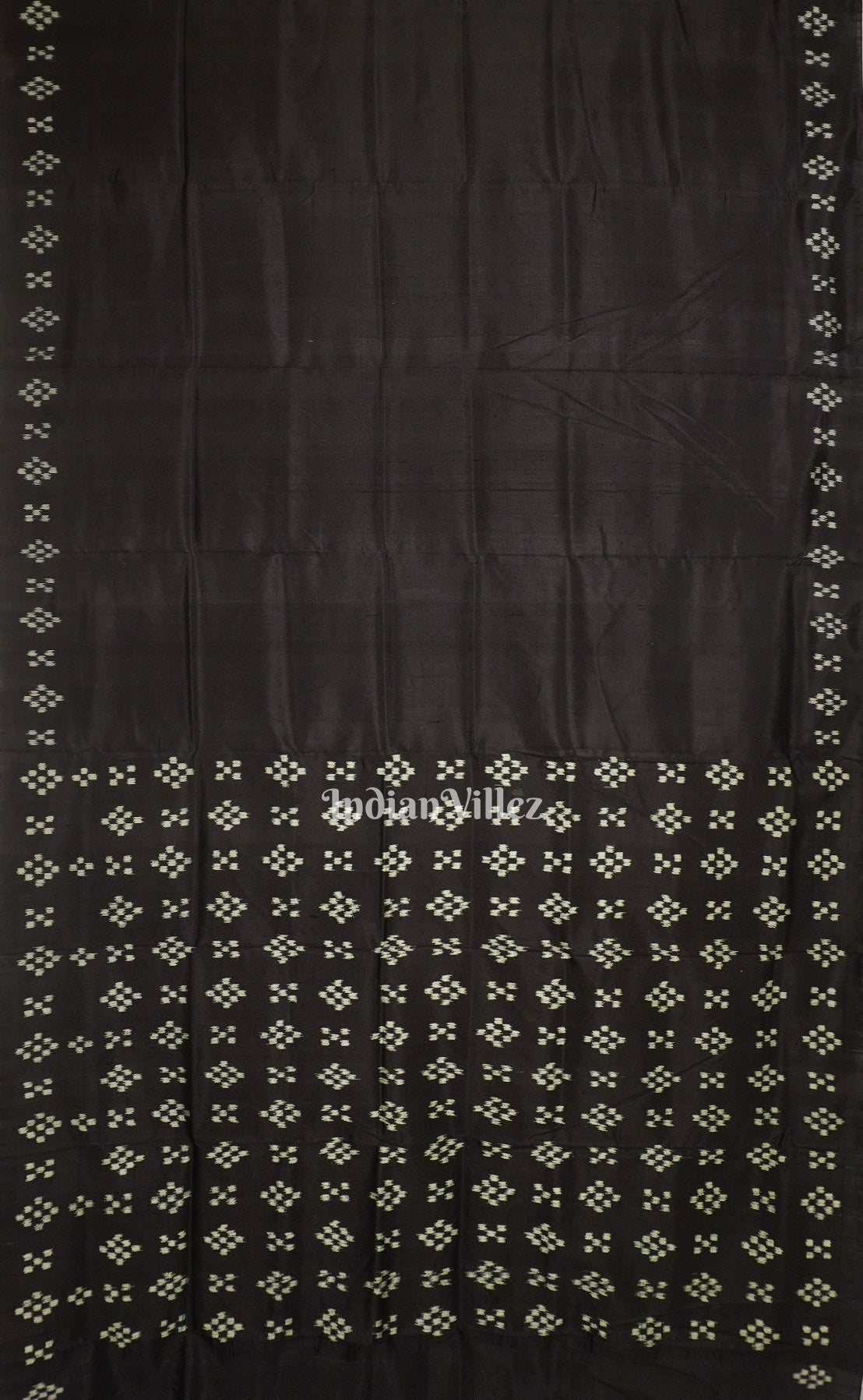 Black Pasapalli Theme Odisha Ikat Designer Silk Saree