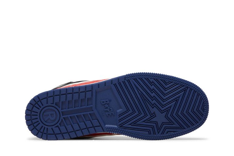 A Bathing Ape Bape Sta 88 Mid Red White Blue