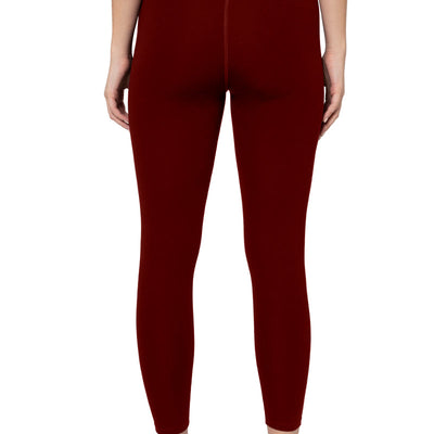 Energize High Rise Active Leggings - Burgundy