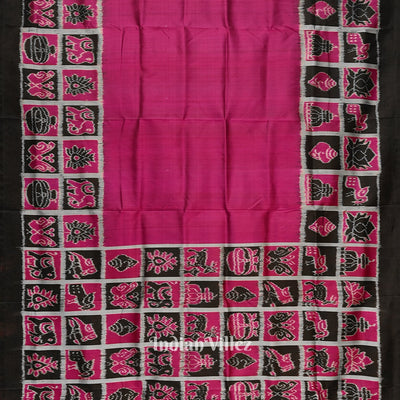 Magenta Pink Nabakothi Contemporary Designer Silk Saree
