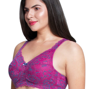 Fiesta Support Non Padded Non-Wired Lace Bra - Flamenco