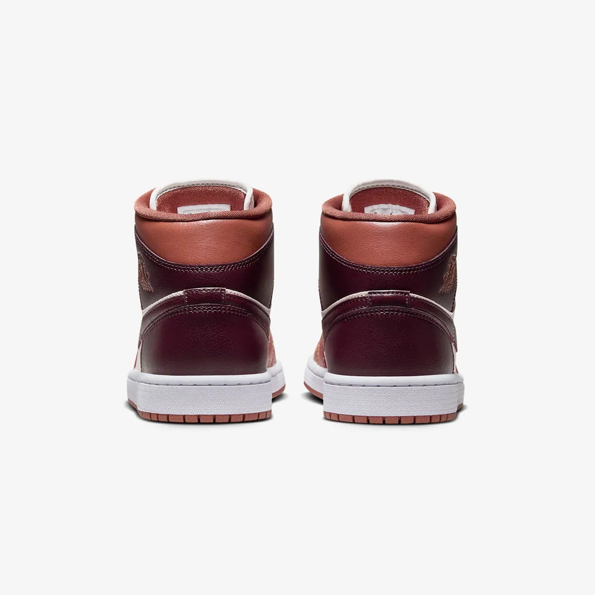 Jordan | AIR JORDAN 1 MID  { DUSTY PEACH/NIGHT MAROON-SAIL-WHITE