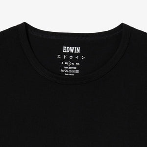 EDWIN | DOUBLE PACK SS TEE PACK OF 2 { BLACK