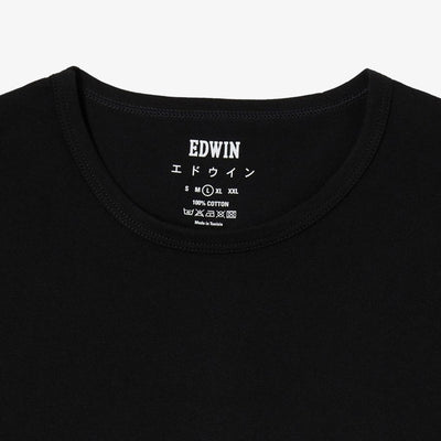 EDWIN | DOUBLE PACK SS TEE PACK OF 2 { BLACK