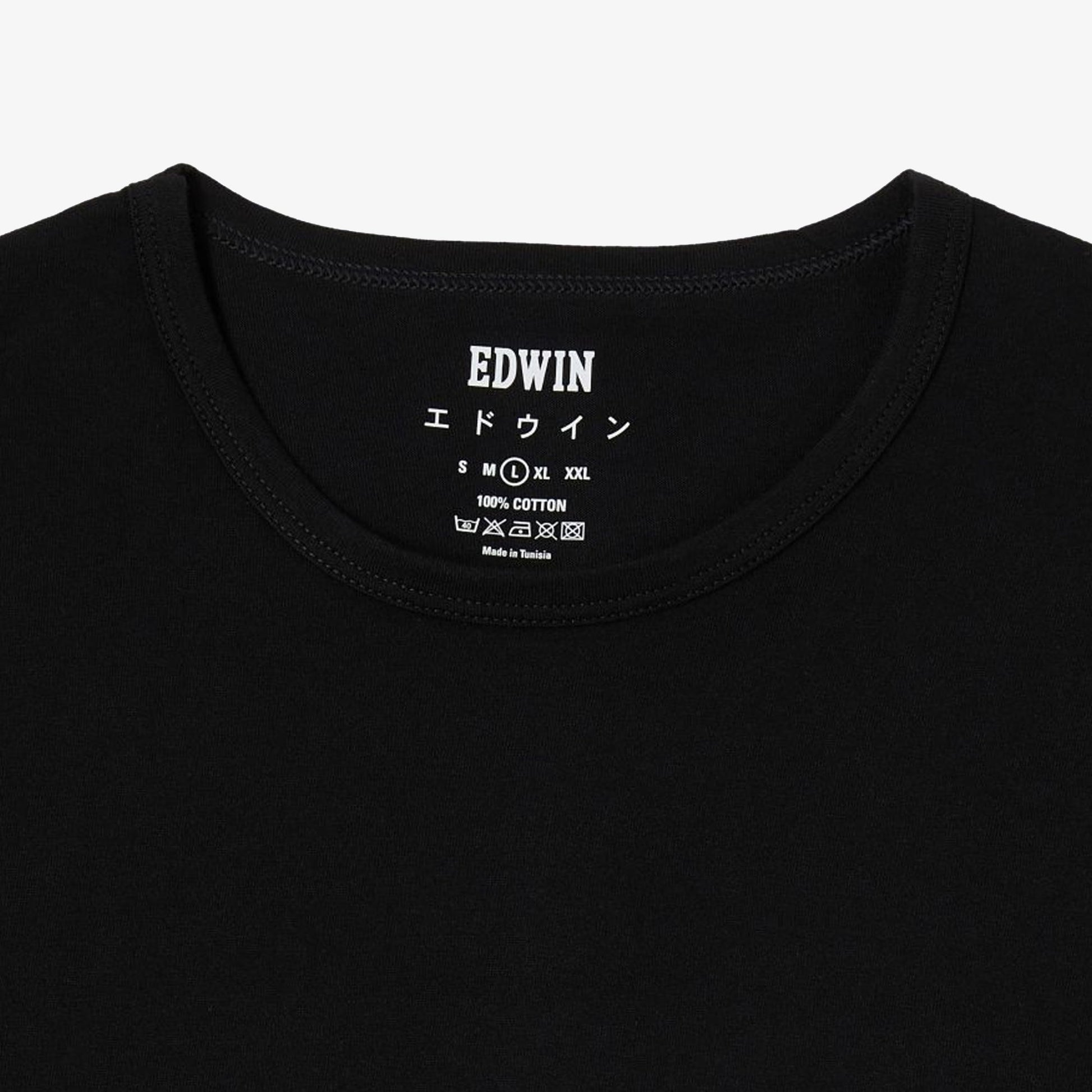 EDWIN | DOUBLE PACK SS TEE PACK OF 2 { BLACK