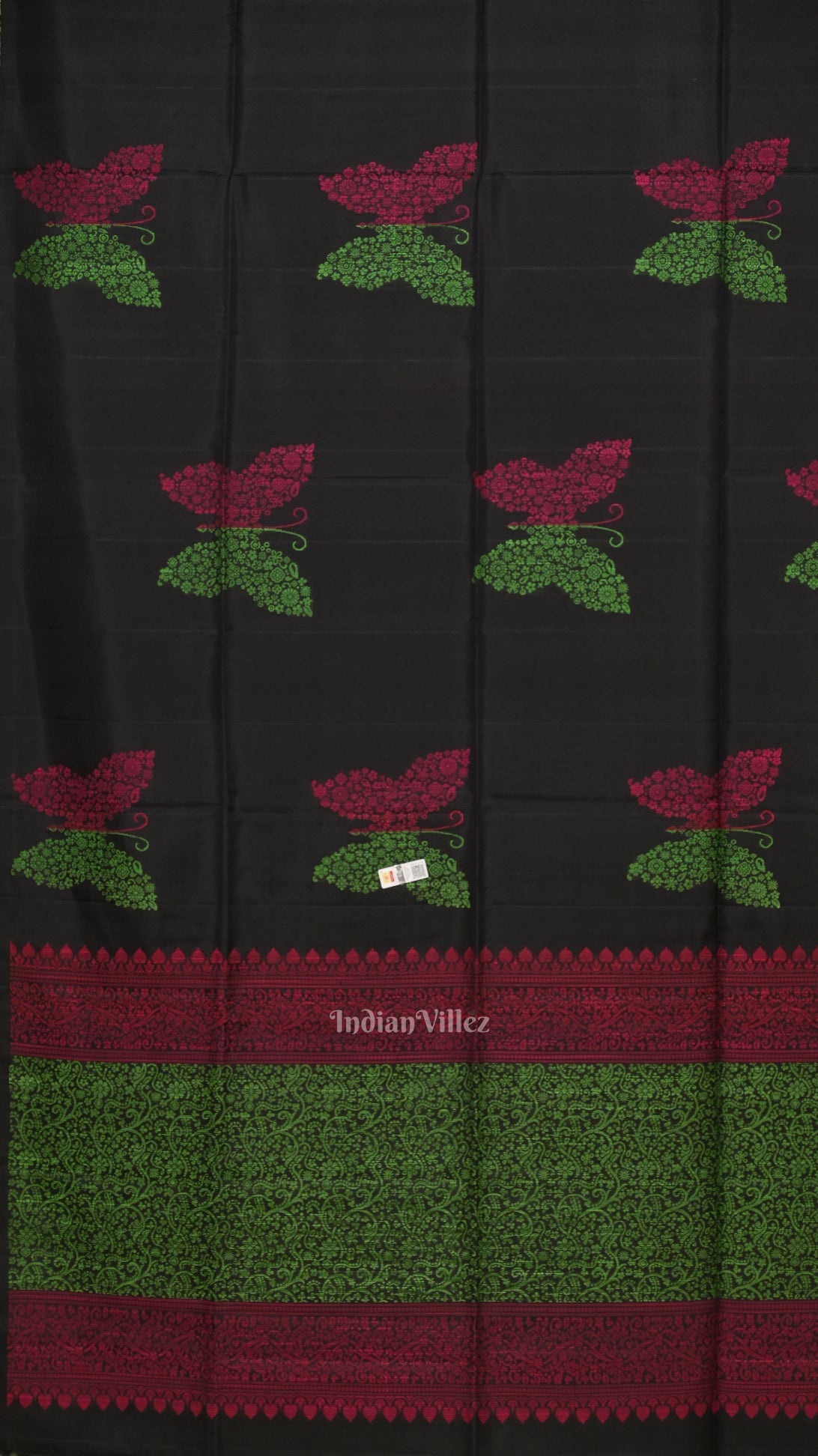 Black Pure Kanjivaram Soft Silk Saree