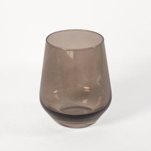 Estelle Colored Wine Stemless - Set of 6 {Gray Smoke}