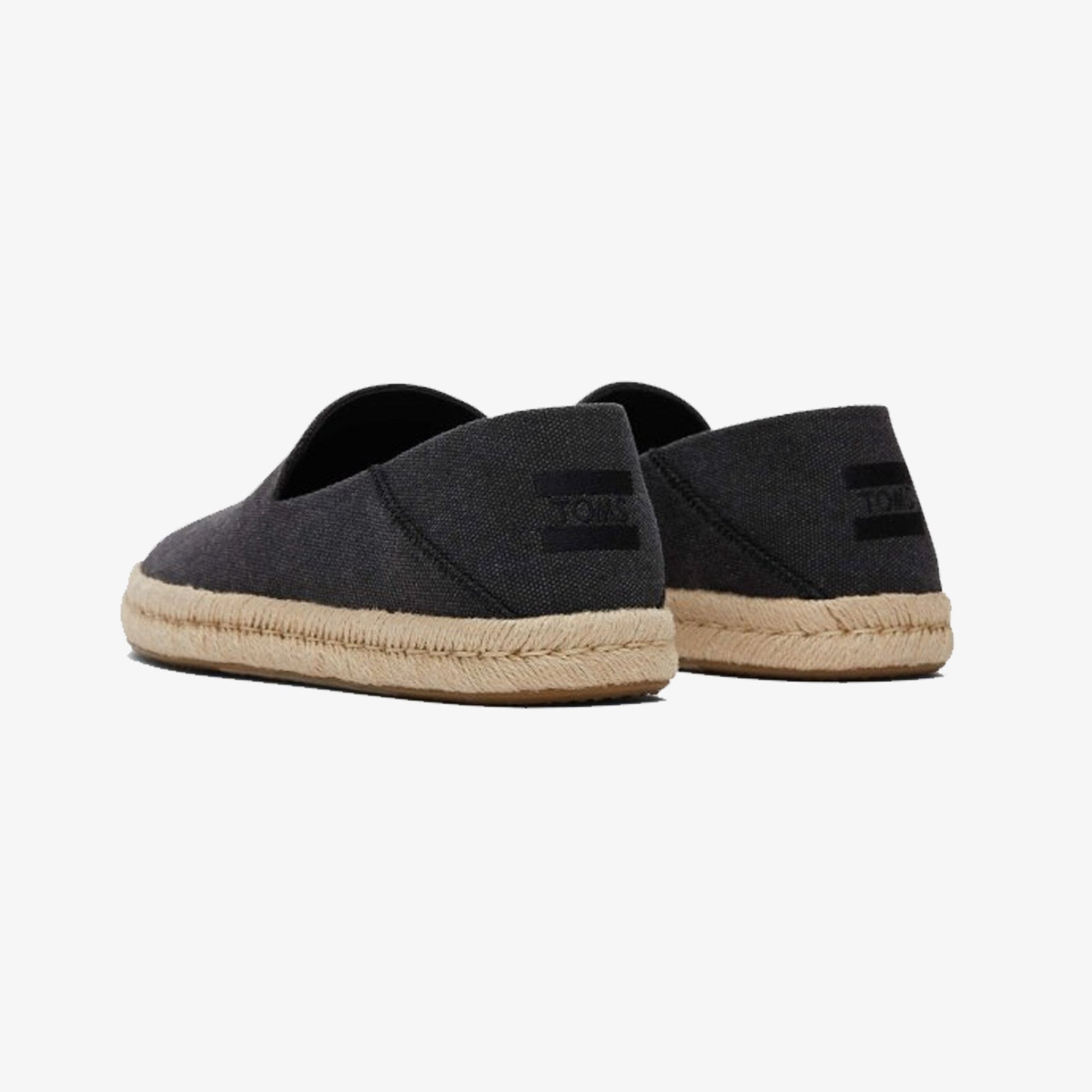Toms | SANTIAGO JUTE-WRAPPED  { BLACK