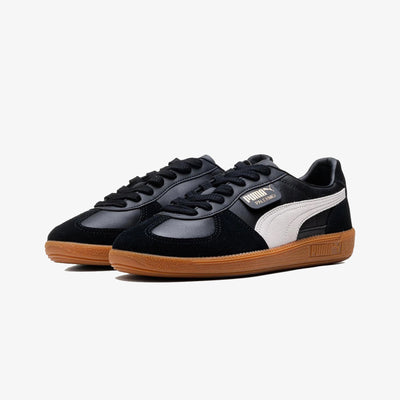 PUMA | PALERMO LTH { PUMA BLACK\FEATHER GRAY-GUM