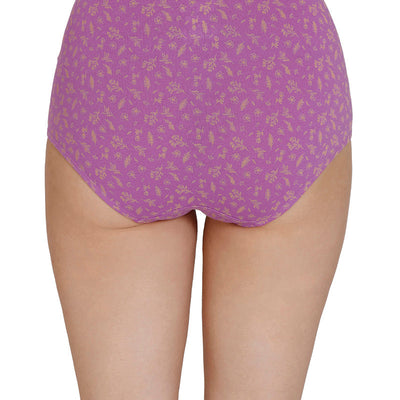 Inner Elastic Print High Rise Full Brief Panties (Pack of 3)