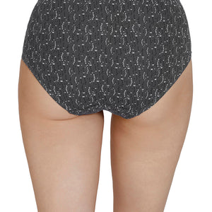 Inner Elastic Print Mid Rise Hipster Panties (Pack of 3)