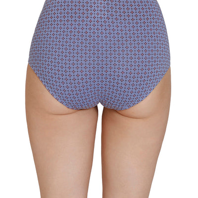Inner Elastic Print High Rise Full Brief Panties (Pack of 3)