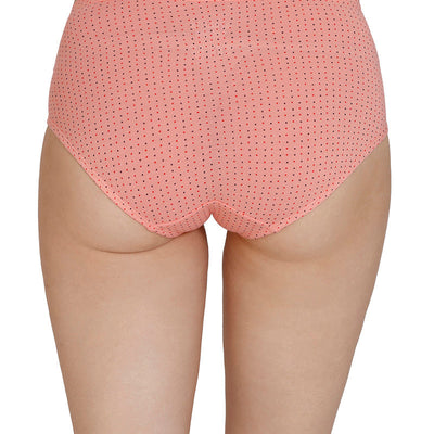 Inner Elastic Print Mid Rise Hipster Panties (Pack of 3)