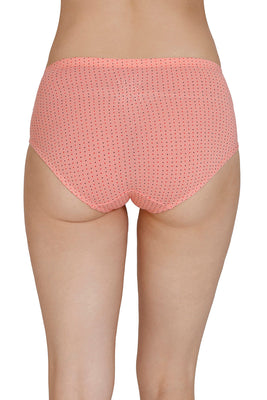 Inner Elastic Print Mid Rise Hipster Panties (Pack of 3)