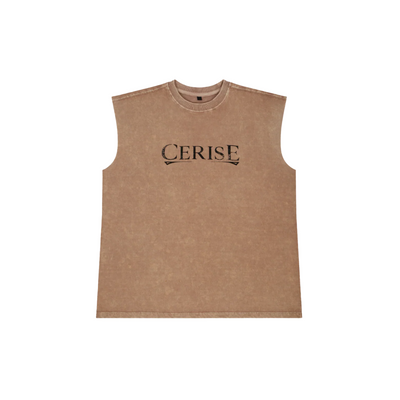 CERISE BEIGE MUSCLE TEE