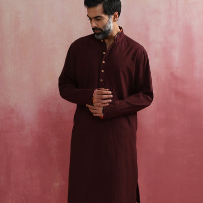 trueBrowns Men's Cola Kurta
