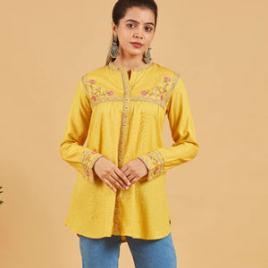 Sunshine Yellow Short Top