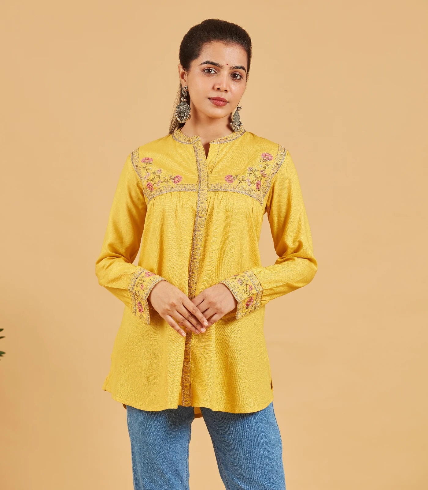 Sunshine Yellow Short Top