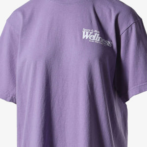 SPORTY & RICH | WELLNESS NY T-SHIRT { VIOLET/WHITE