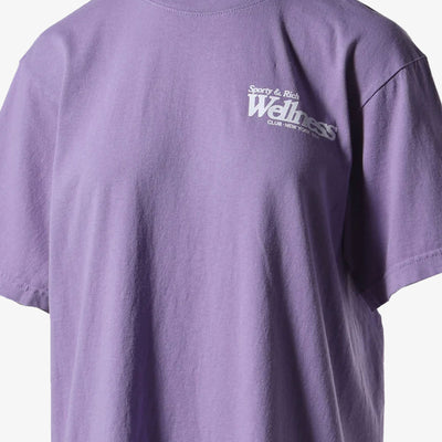 SPORTY & RICH | WELLNESS NY T-SHIRT { VIOLET/WHITE