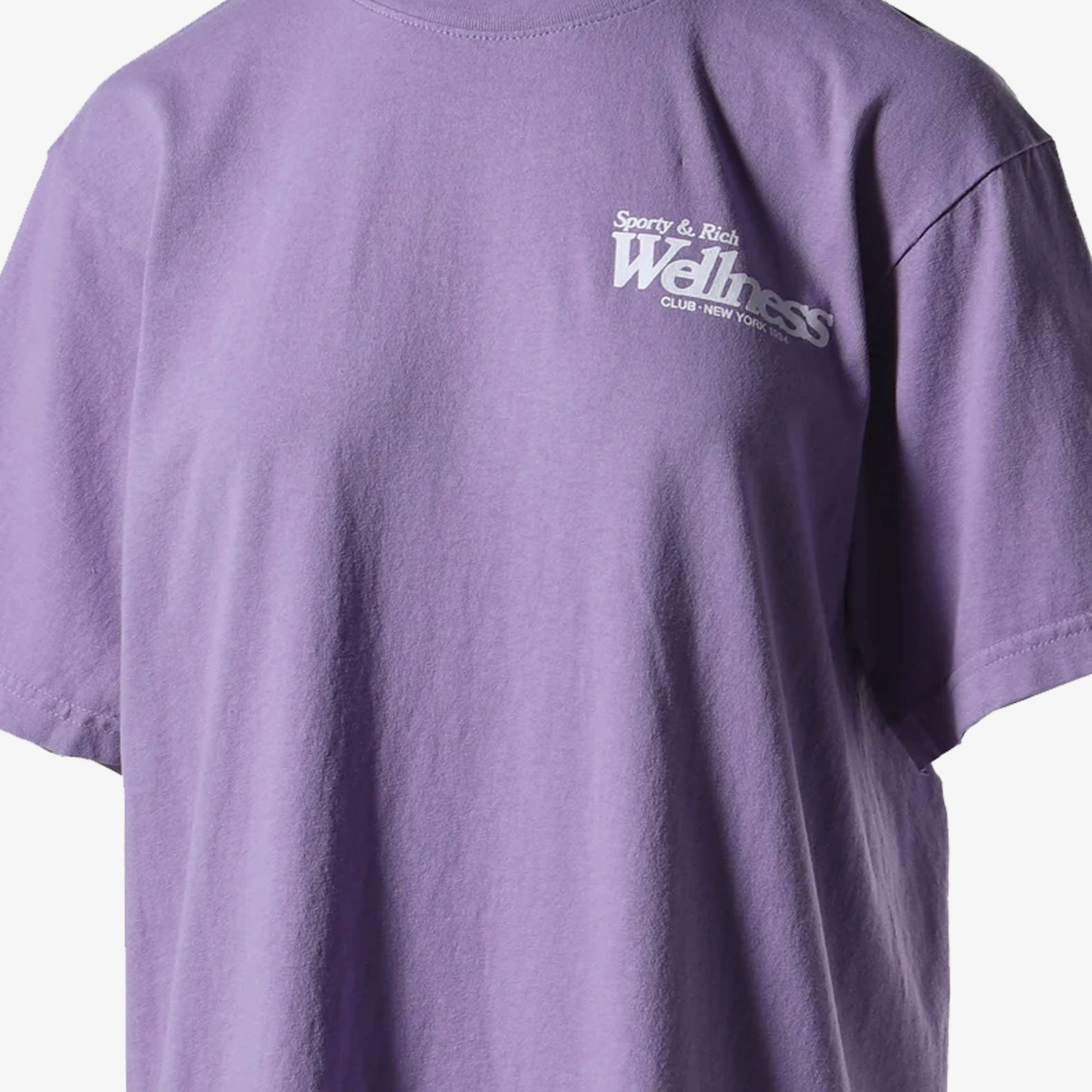 SPORTY & RICH | WELLNESS NY T-SHIRT { VIOLET/WHITE