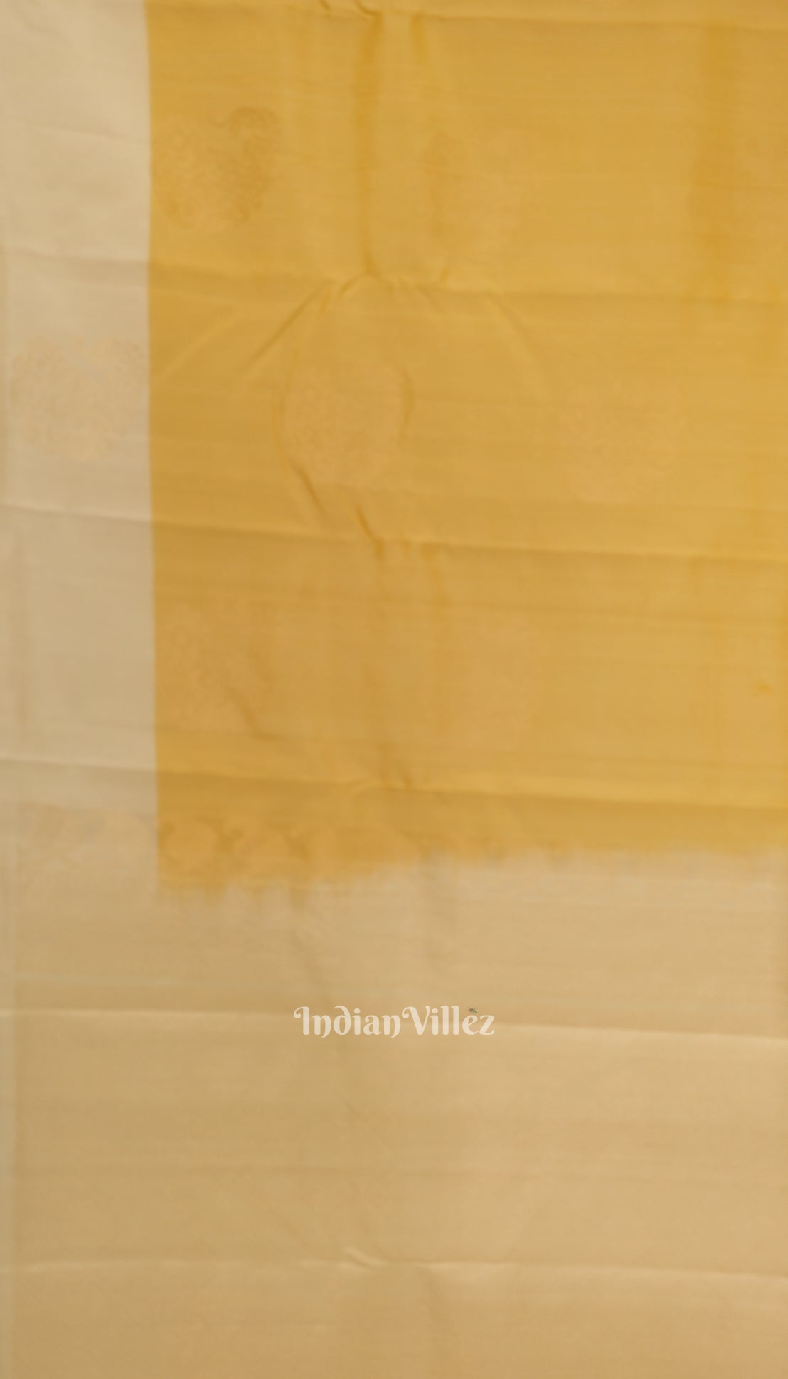 Light Yellow Pure Kanjivaram Soft Silk Saree