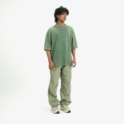 Superkicks | SIGNATURE WASHED TEE { OLIVE GREEN