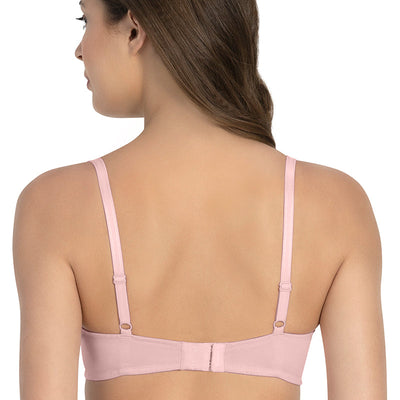 All Day Pretty Non-padded Non-wired Support Bra - Crystal Rose