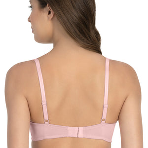 All Day Pretty Non-padded Non-wired Support Bra - Crystal Rose