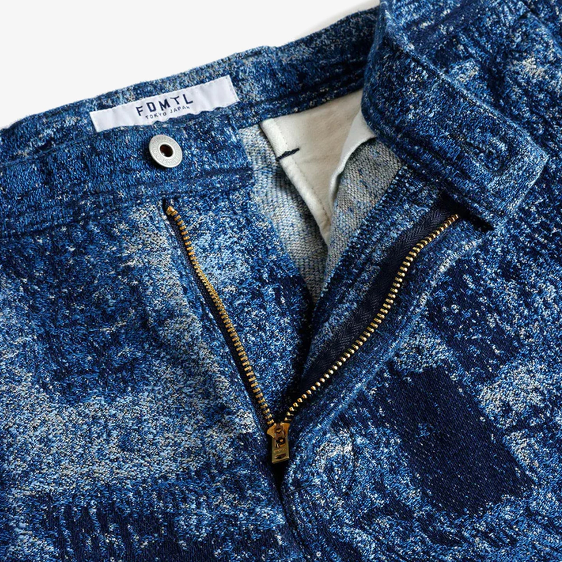 FDMTL | JACQUARD BORO PANTS RINSE - BORO { INDIGO