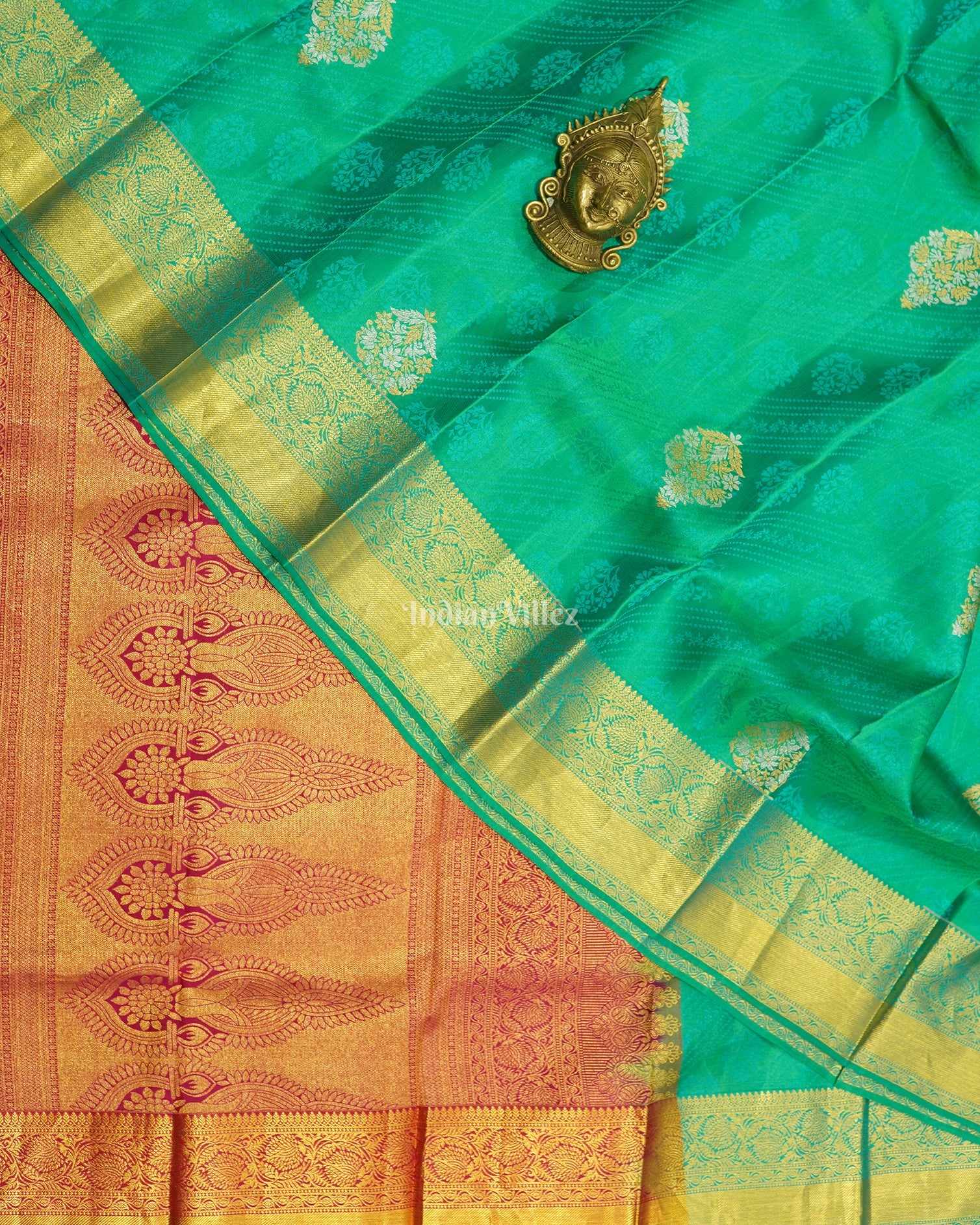 Light Green Pure Kanjivaram Silk Saree