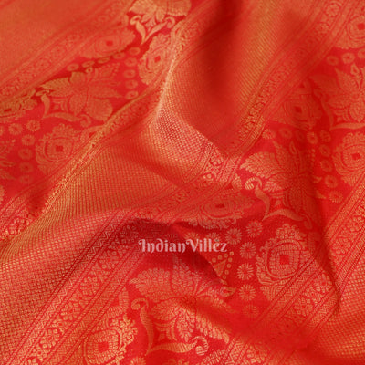Red Pure Kanjivaram Silk Saree