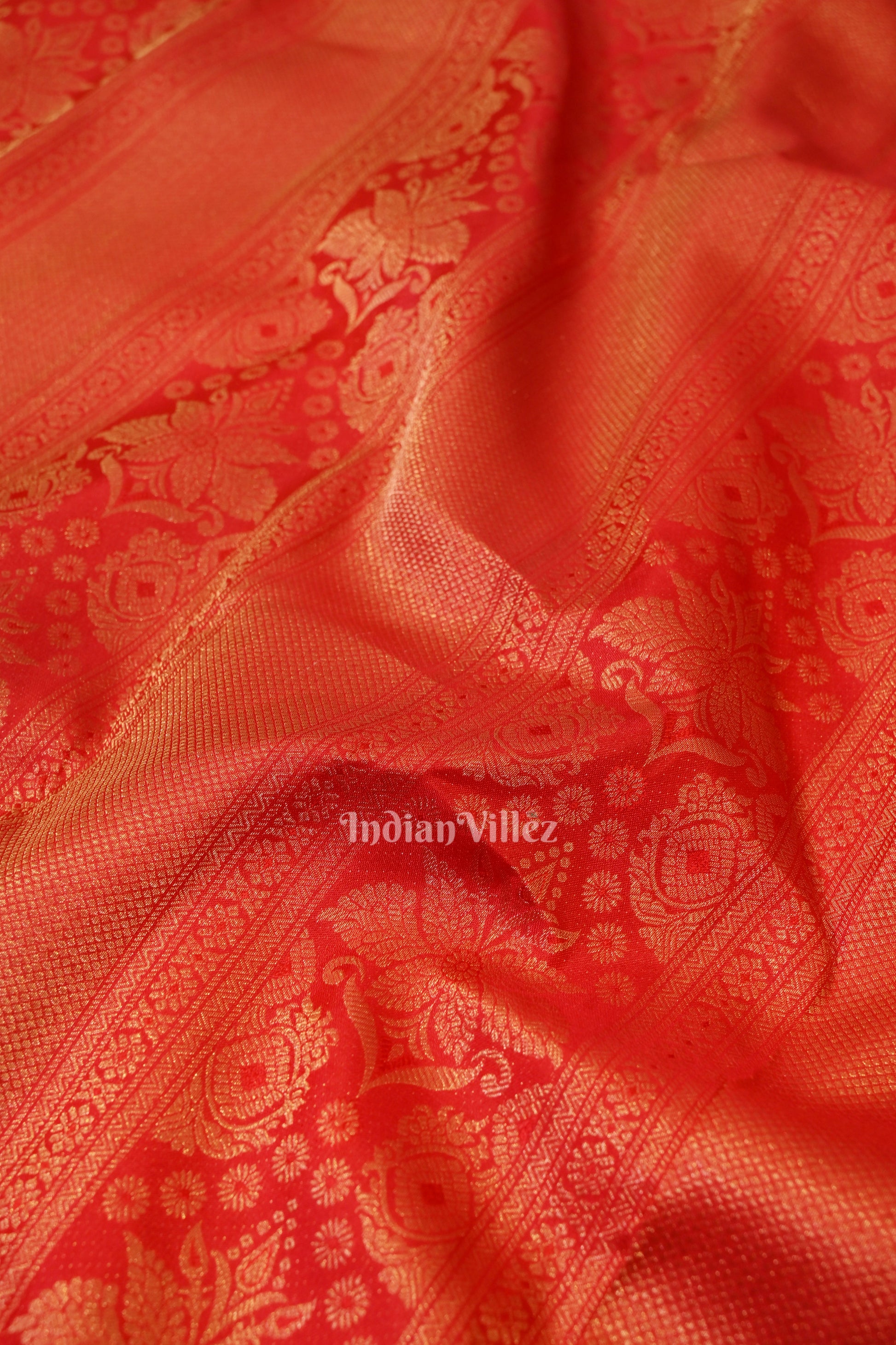 Red Pure Kanjivaram Silk Saree