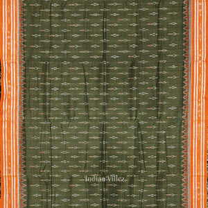 Mehendi Green Mayur Chandrika Maniabandha Cotton Saree