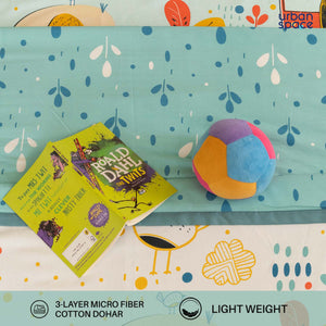 Cotton Bedsheet + AC Blanket Combo Pack - (Combo 25 - Lion King Sky Blue + Lion King Sky Blue)