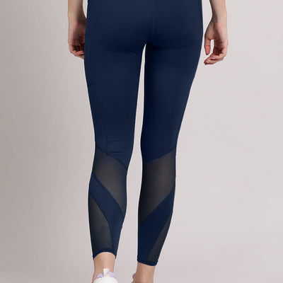 Energize Panelled Tights - Pageant Blue