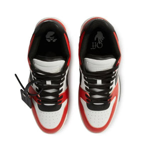 OFF-WHITE Out Of Office Low Tops Black White Red