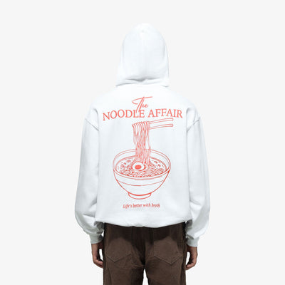 SUPERKICKS | THE NOODLE AFFAIR HOODIE { WHITE
