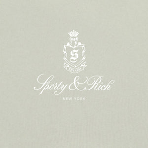 SPORTY & RICH | VENDOME CROPPED CREWNECK { SAGE/WHITE
