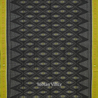 Black Green Nabarangi Sambalpuri Cotton Saree