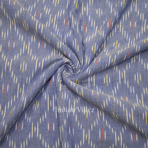 Surf Blue Pochampally Ikat Cotton Fabric