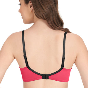 Smooth Dreams Padded Non-wired T-shirt Bra - Cerise