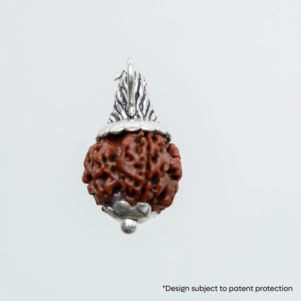 Adiyogi Pendant (5 Mukhi Nepali  Rudraksha) With Chain