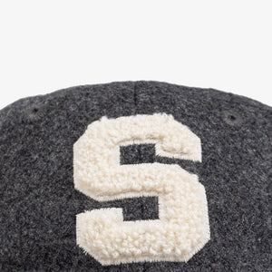 SPORTY & RICH | BOUCLE S WOOL CAP { GREY