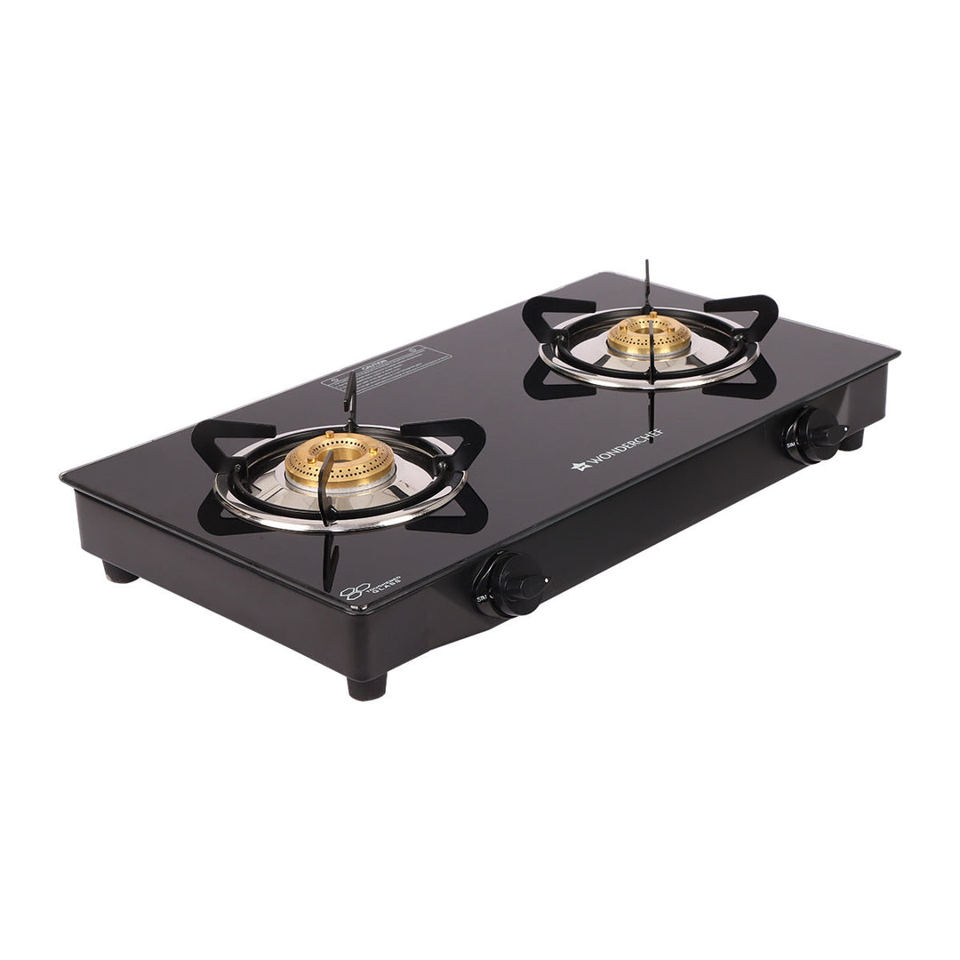 Glory 2 Burner Glass Cooktop, Stainless by blacktree