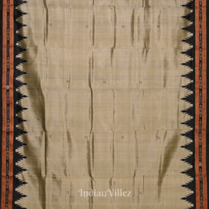 Cement Butta Design Odisha Handloom Silk Saree