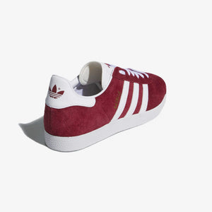 Adidas Originals | GAZELLE  { BURGANDY/CLOUD WHITE